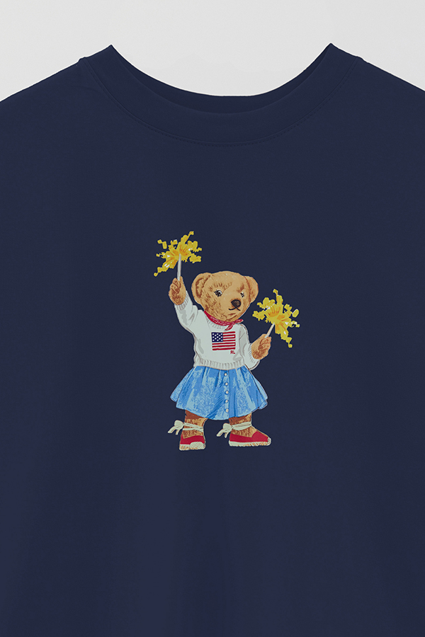 REMERA OVER ESTAMPADA UNISEX BEAR SPARKLE