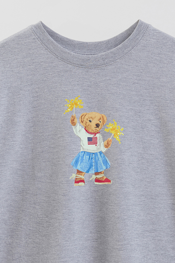 REMERA OVER ESTAMPADA UNISEX BEAR SPARKLE