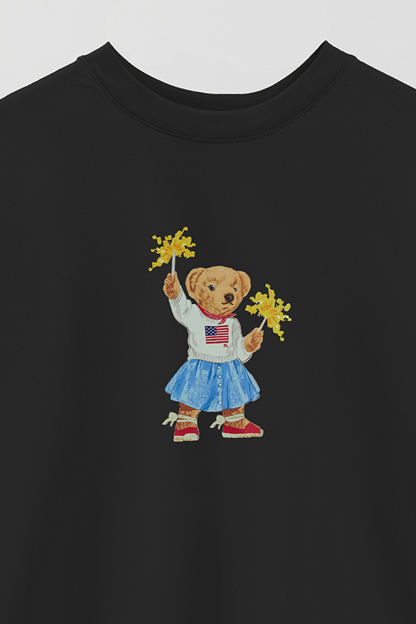 REMERA OVER ESTAMPADA UNISEX BEAR SPARKLE