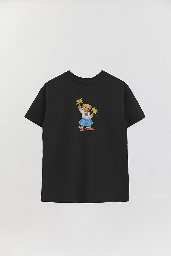 REMERA OVER ESTAMPADA UNISEX BEAR SPARKLE