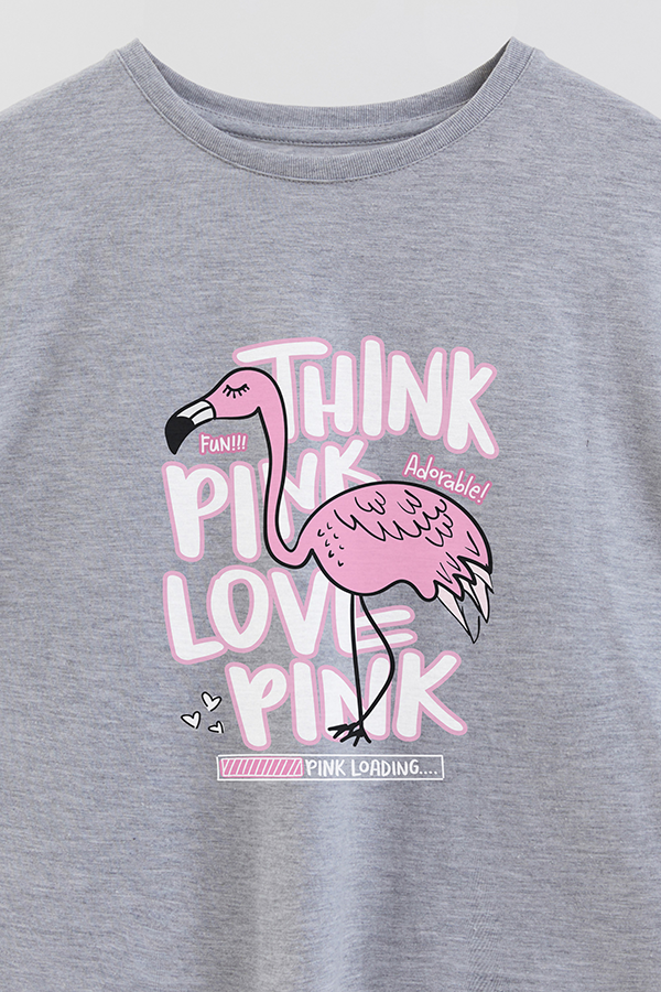 REMERA GIRL OVER THINK PINK