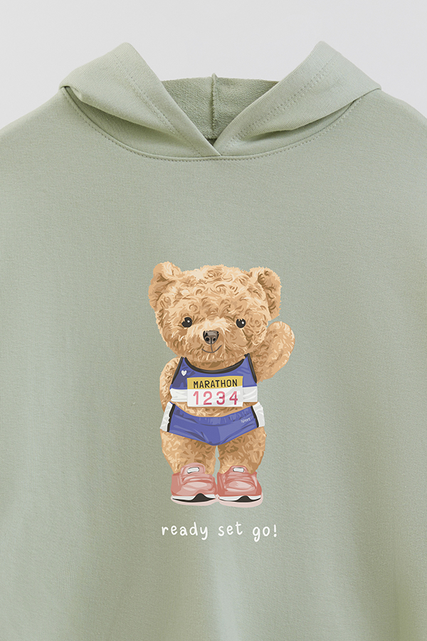 HOODIE RUSTICO KIDS TEDDY READY SET GO