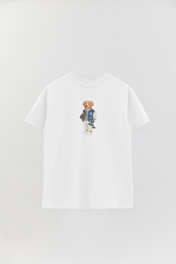 REMERA OVER ESTAMPADA UNISEX BEAR UNIVERSITY BEAR