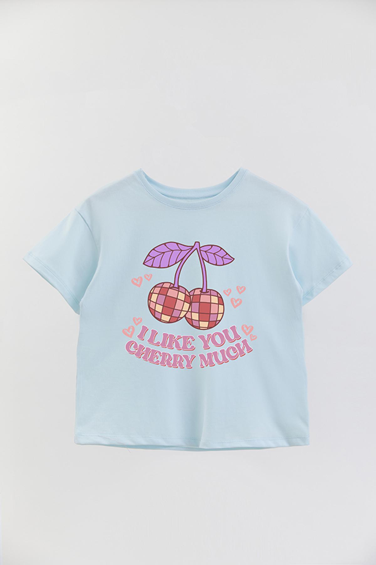 REMERA GIRL OVER RT CHERRY MUCH