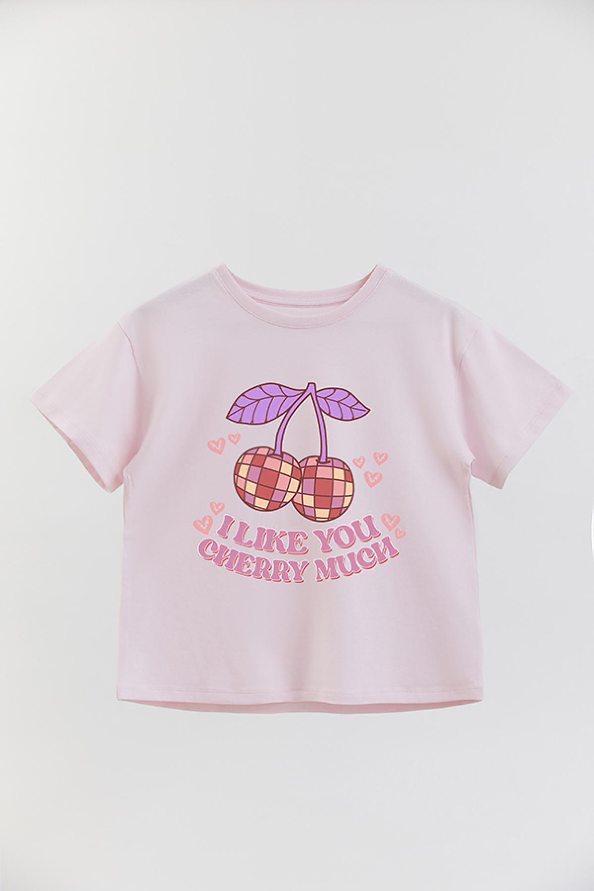 REMERA GIRL OVER RT CHERRY MUCH