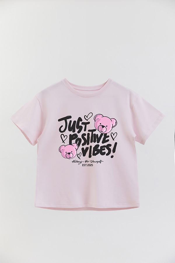 REMERA GIRL OVER JUST POSITIVE