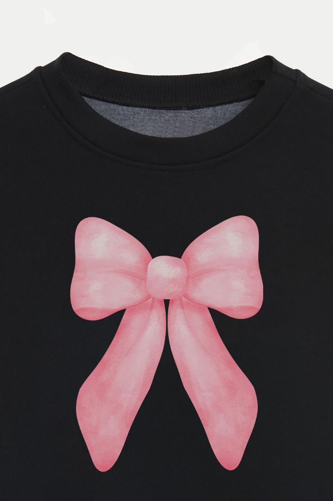 BUZO CROP ESTAMPADO COQUETTE BOW 1