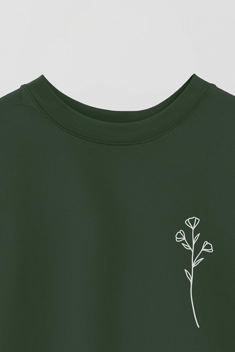 REMERA OVER ESTAMPADA UNISEX FLOWER 2