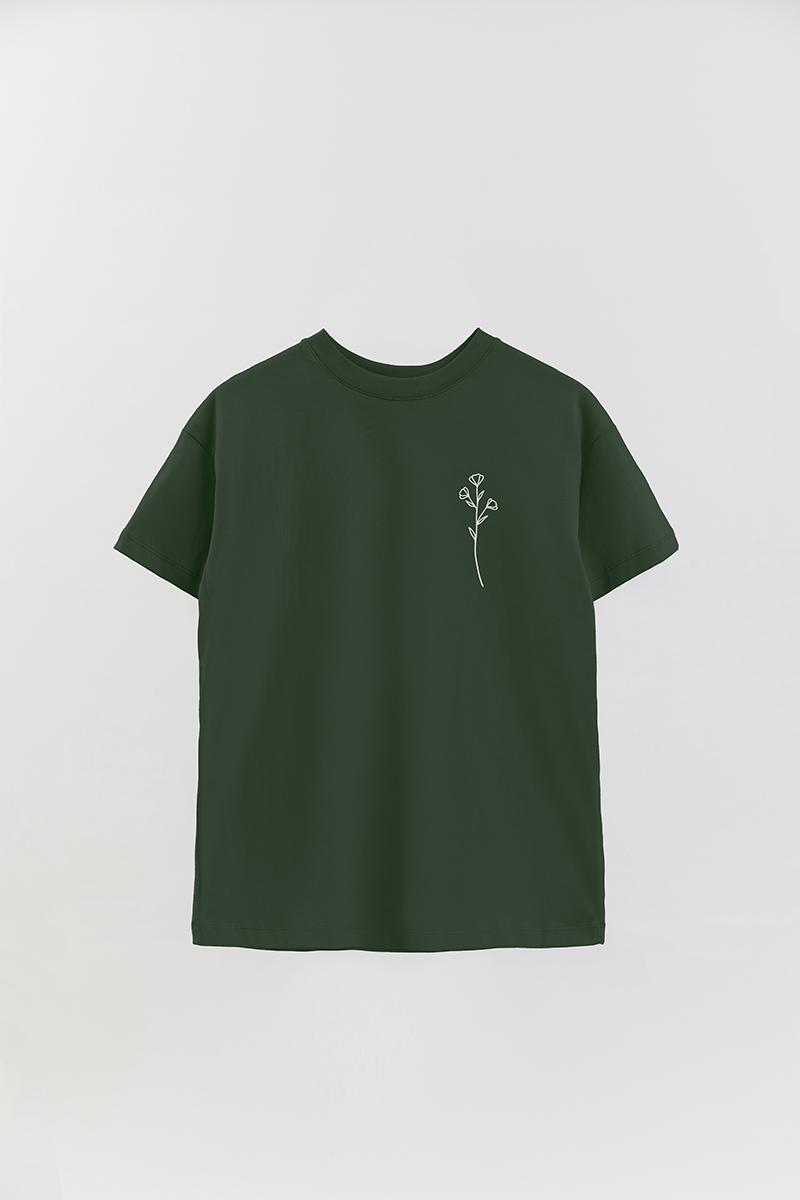 REMERA OVER ESTAMPADA UNISEX FLOWER 2