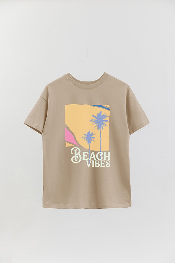 REMERA OVER ESTAMPADA BEACH VIBES
