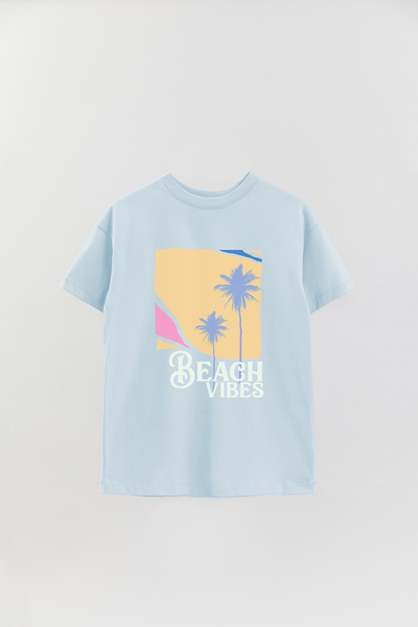 REMERA OVER ESTAMPADA BEACH VIBES