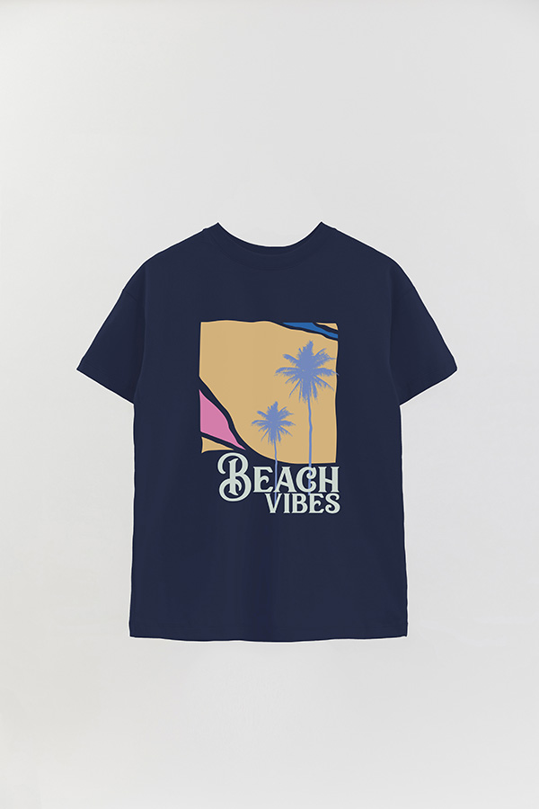 REMERA OVER ESTAMPADA BEACH VIBES