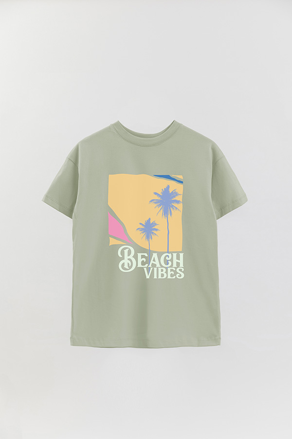REMERA OVER ESTAMPADA BEACH VIBES