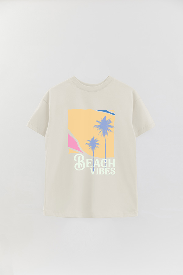 REMERA OVER ESTAMPADA BEACH VIBES