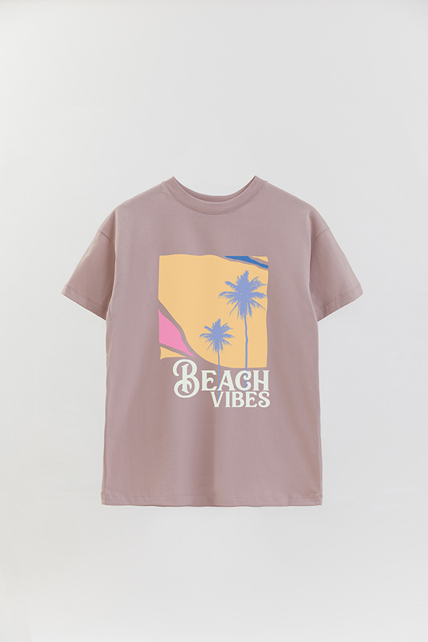 REMERA OVER ESTAMPADA BEACH VIBES