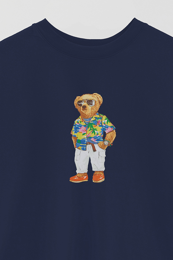 REMERA OVER ESTAMPADA UNISEX BEAR SUMMER 1