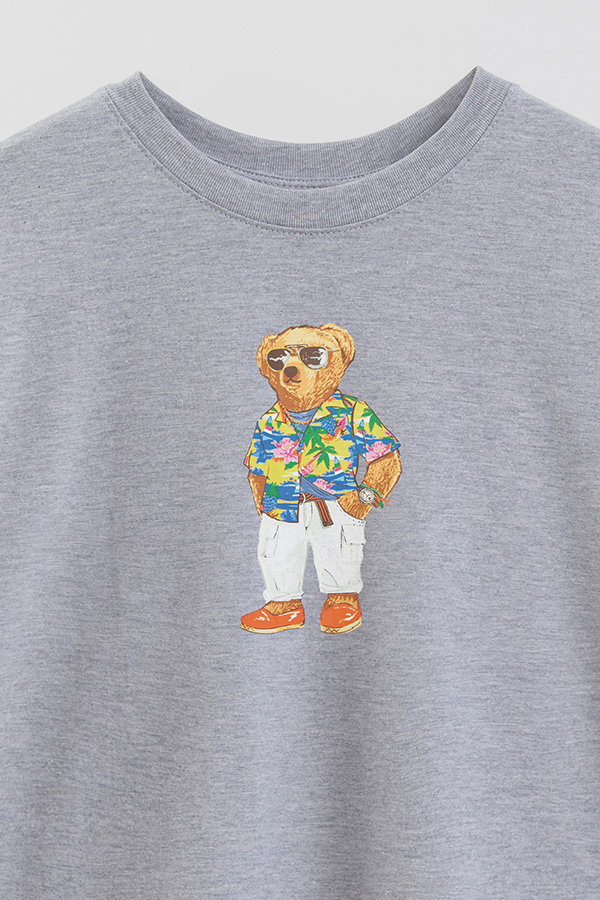REMERA OVER ESTAMPADA UNISEX BEAR SUMMER 1