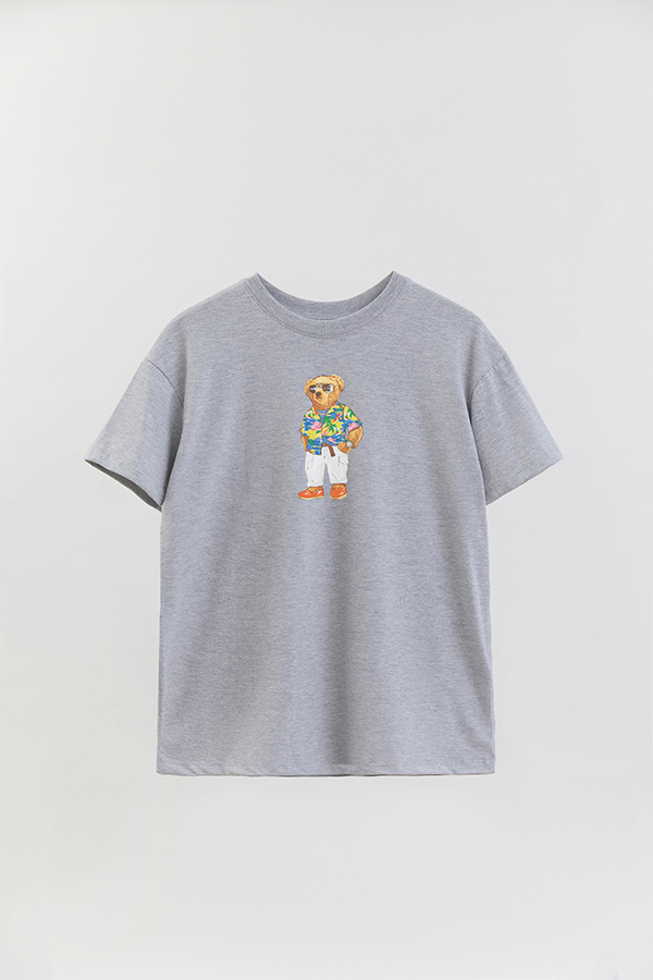 REMERA OVER ESTAMPADA UNISEX BEAR SUMMER 1