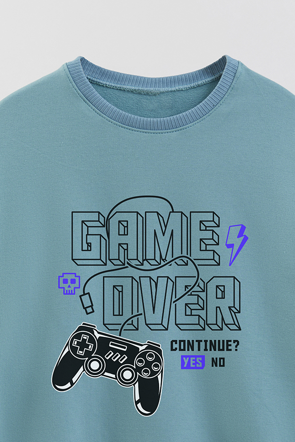 BUZO CREWNECK RUSTICO GAME ON YES