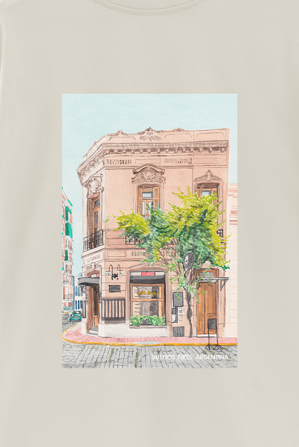 REMERA OVER ESTAMPADA ARG ART SAN TELMO