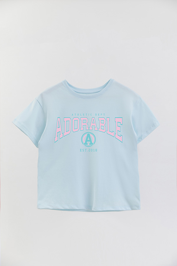 REMERA GIRL OVER ADORABLE
