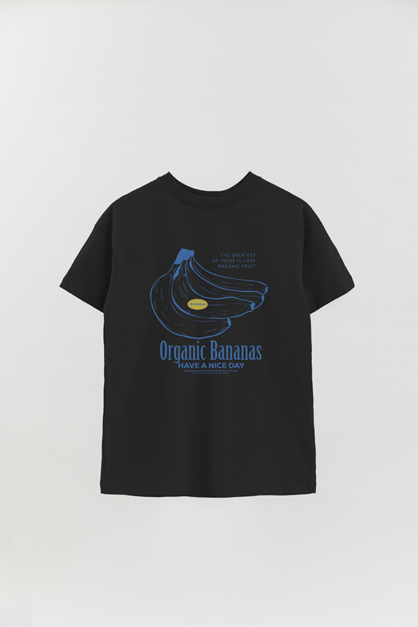 REMERA OVER ESTAMPADA BANANA