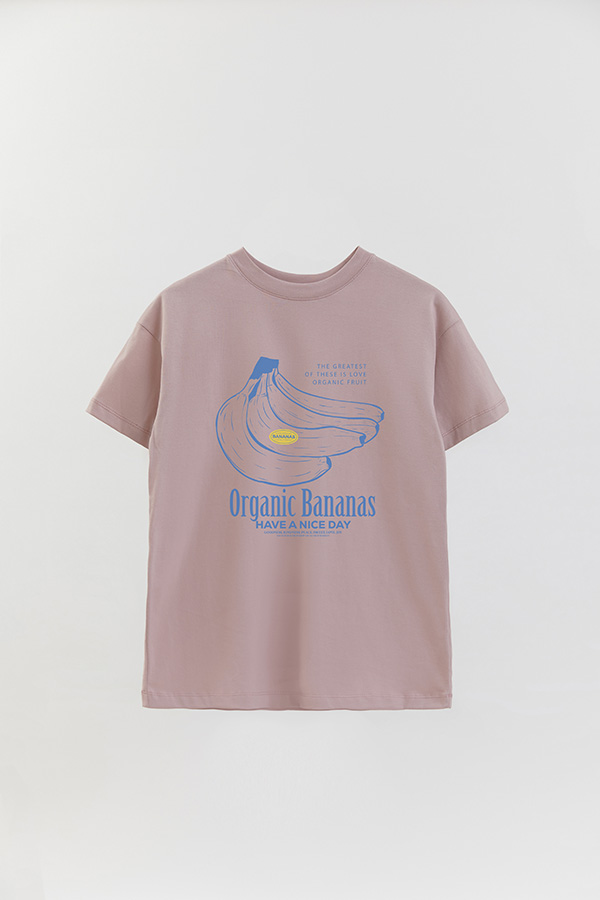 REMERA OVER ESTAMPADA BANANA