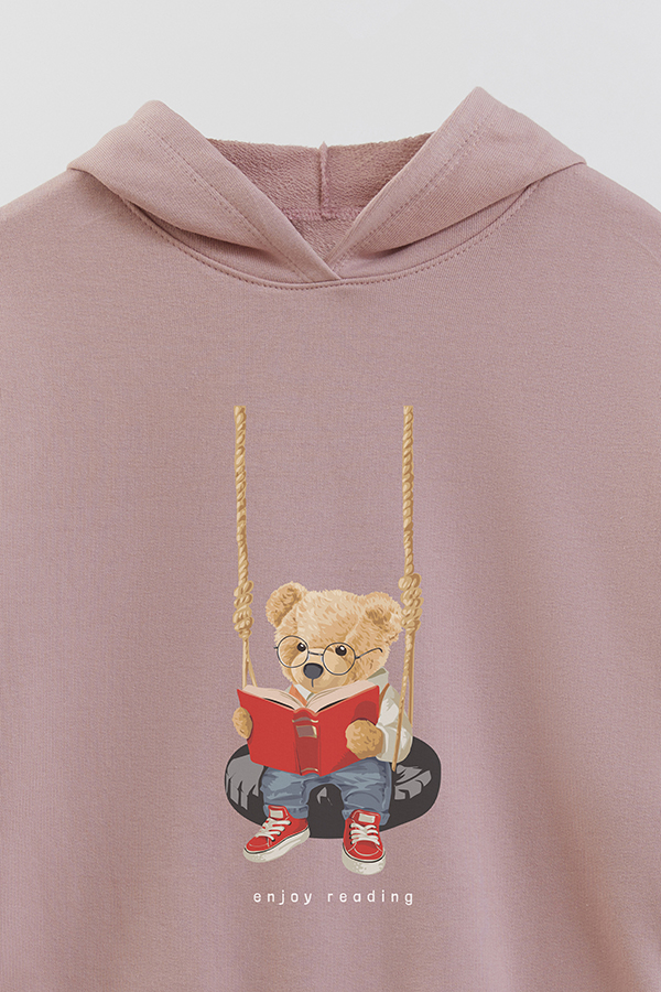 HOODIE RUSTICO KID TEDDY ENJOY READING