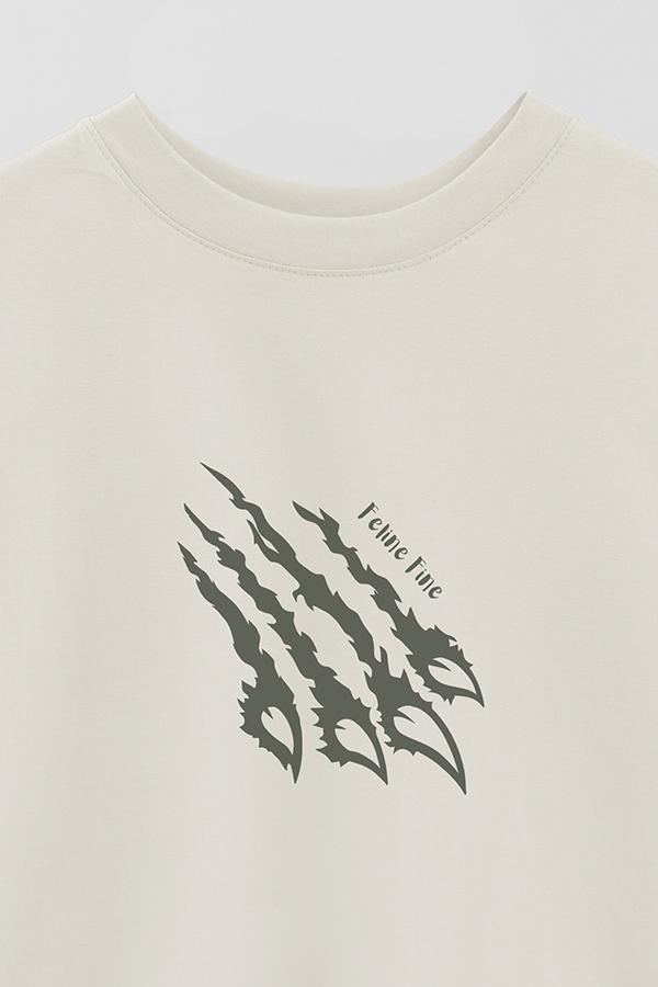 REMERA OVER ESTAMPADA TGR FELINE FINE