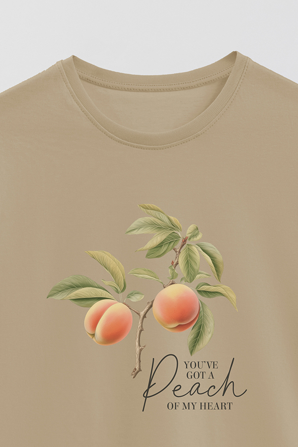 REMERA BASICA ESTAMPADA HARVEST PEACH