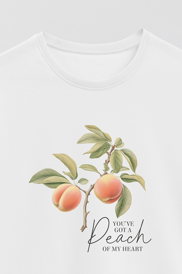 REMERA BASICA ESTAMPADA HARVEST PEACH