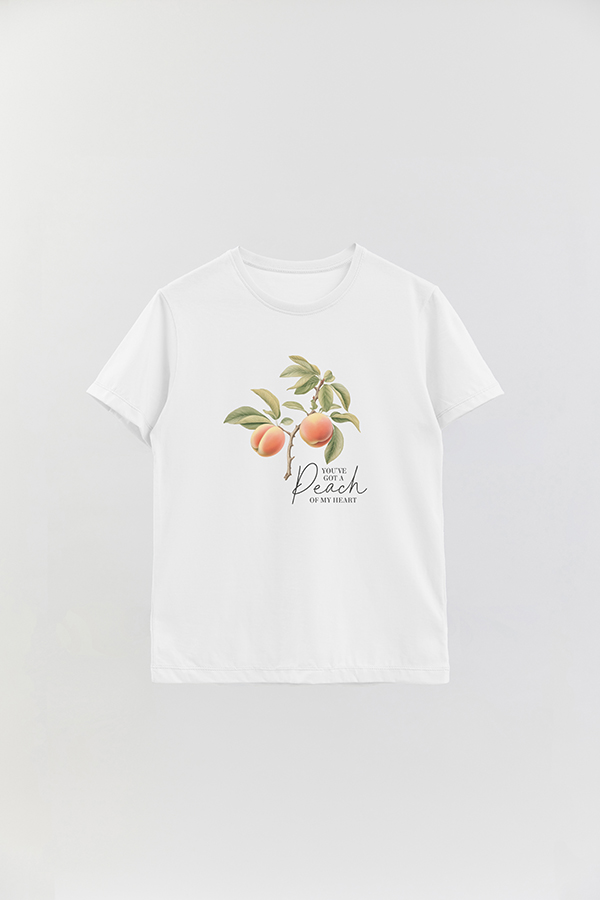 REMERA BASICA ESTAMPADA HARVEST PEACH