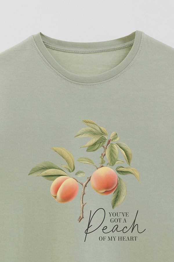 REMERA BASICA ESTAMPADA HARVEST PEACH