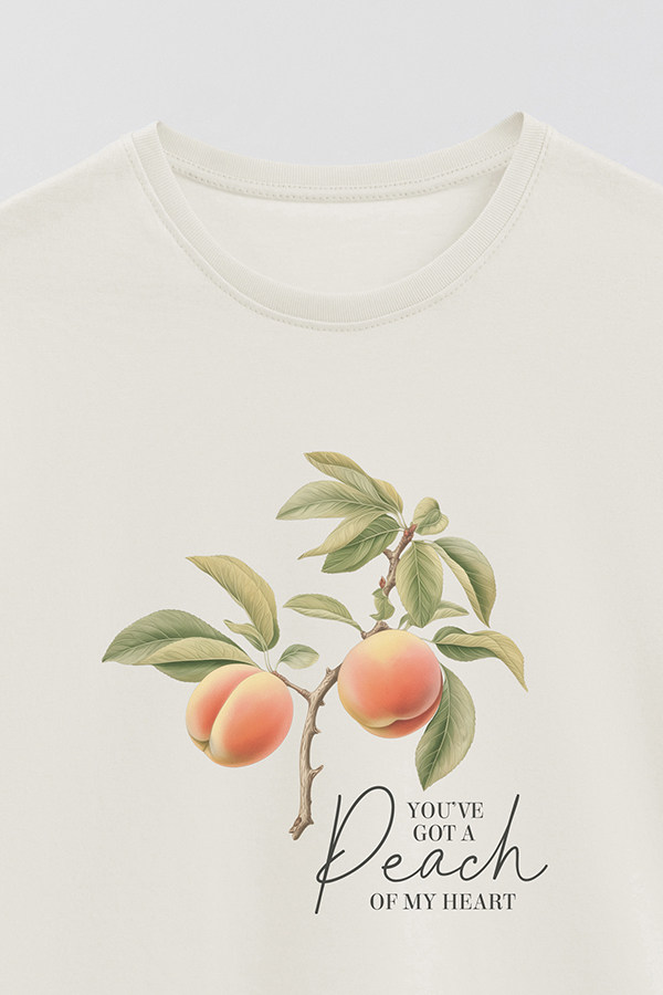 REMERA BASICA ESTAMPADA HARVEST PEACH