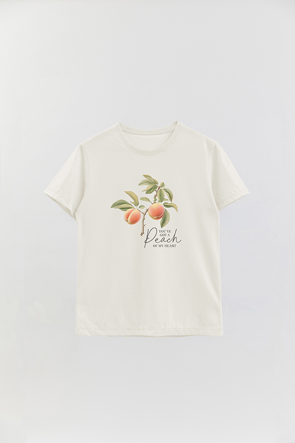 REMERA BASICA ESTAMPADA HARVEST PEACH
