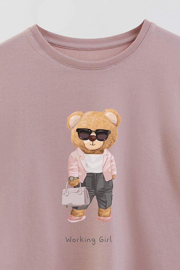 REMERA GB OVERSIZE TEDDY WORKING GIRL