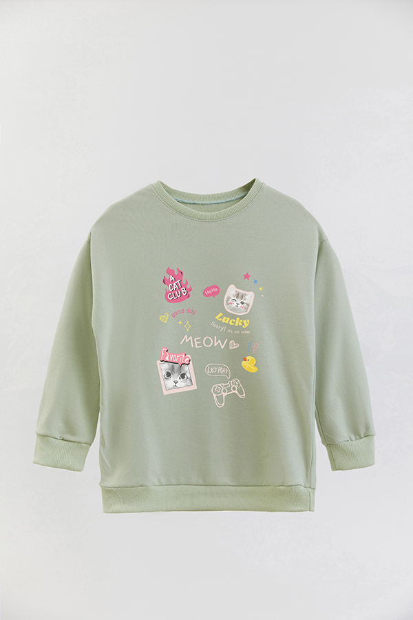 BUZO CREWNECK RUSTICO KITTY DREAMS CAT CLUB