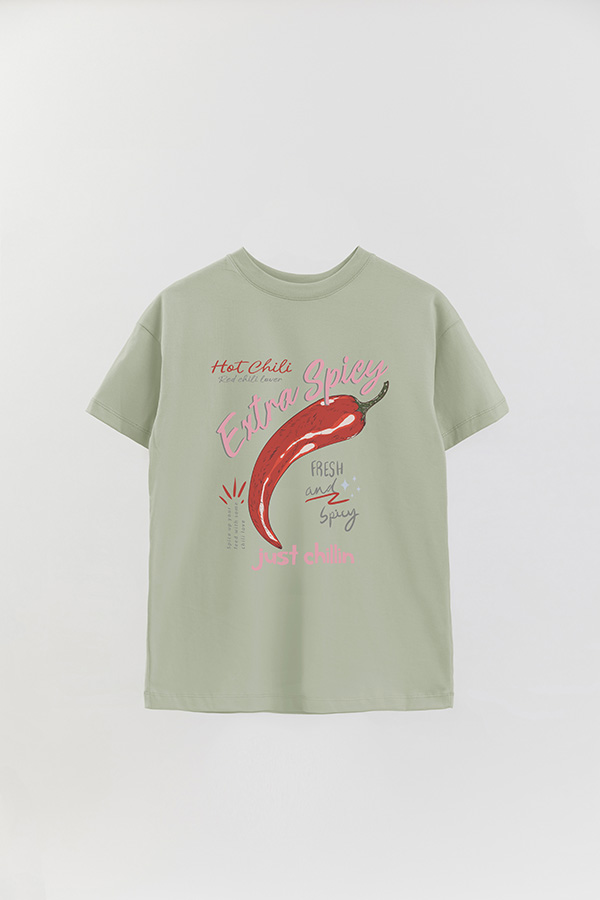 REMERA OVER ESTAMPADA HOT CHILI