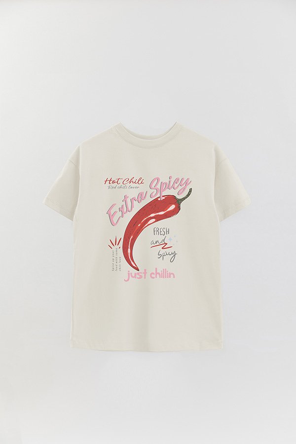 REMERA OVER ESTAMPADA HOT CHILI