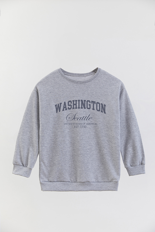 BUZO CREWNECK RUSTICO VARSITY GIRL SEATTLE