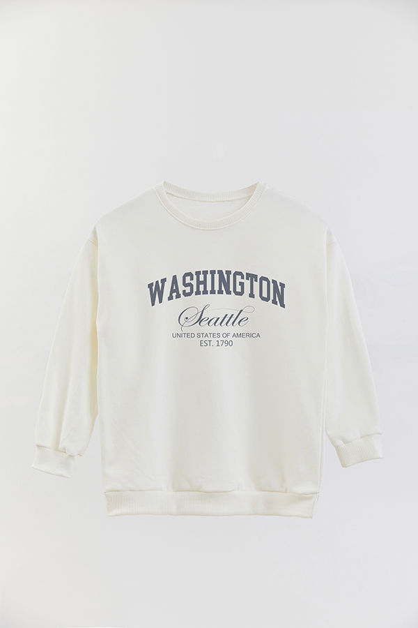 BUZO CREWNECK RUSTICO VARSITY GIRL SEATTLE