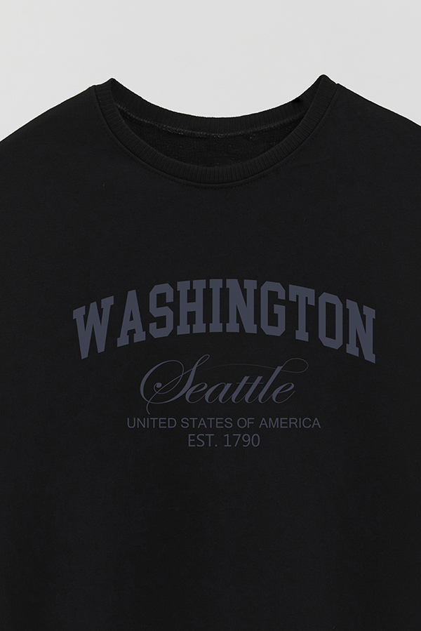 BUZO CREWNECK RUSTICO VARSITY GIRL SEATTLE