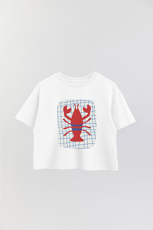 REMERA CROP ESTAMPADA ITALY ARAGOSTA