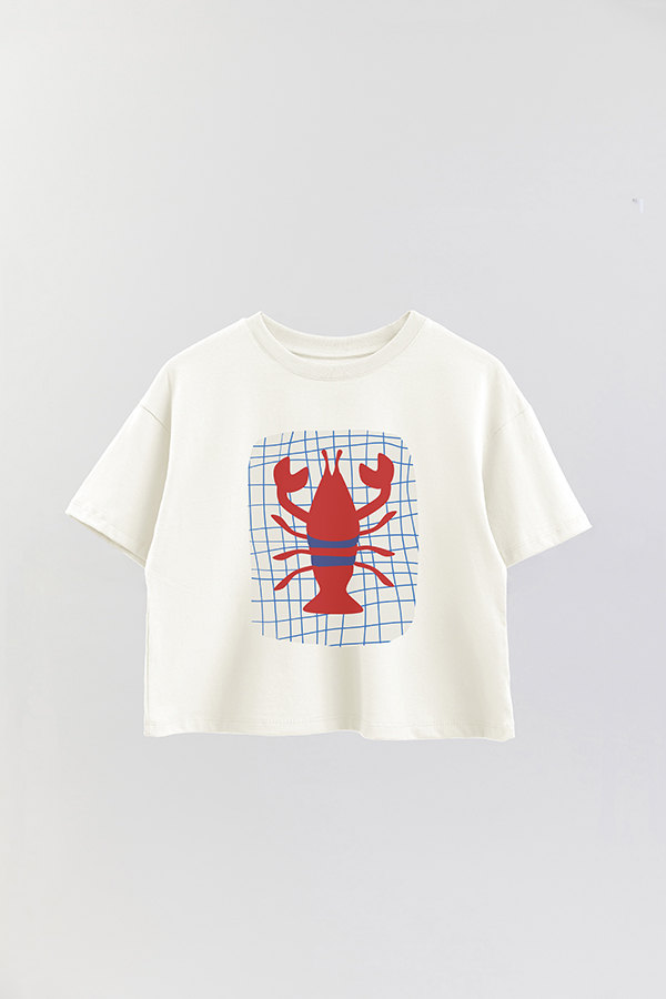 REMERA CROP ESTAMPADA ITALY ARAGOSTA