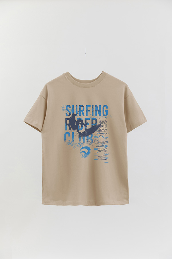 REMERA OVER ESTAMPADA SURFING RIDER