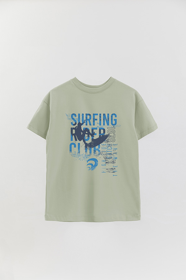 REMERA OVER ESTAMPADA SURFING RIDER