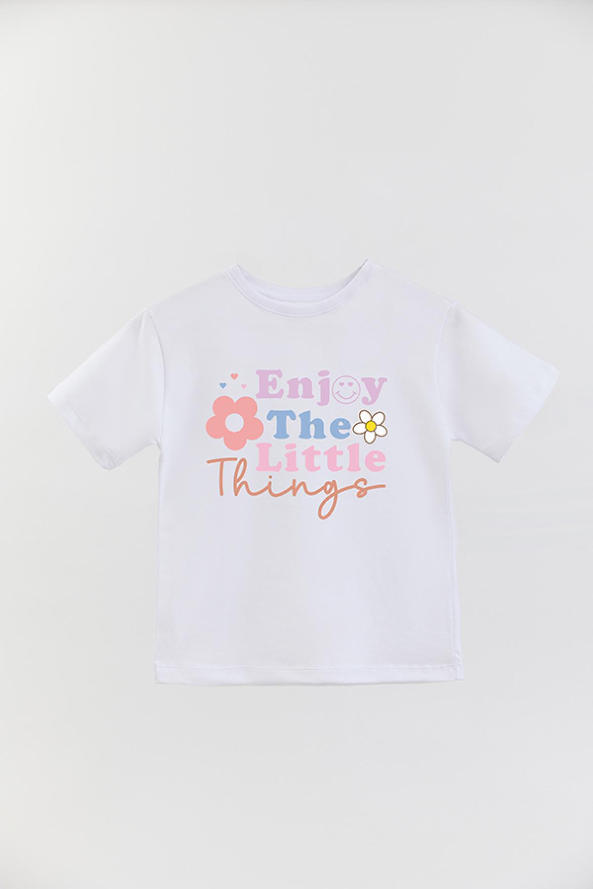 REMERA BASIC GIRL RT ENJOY THE LITTLE THINGS