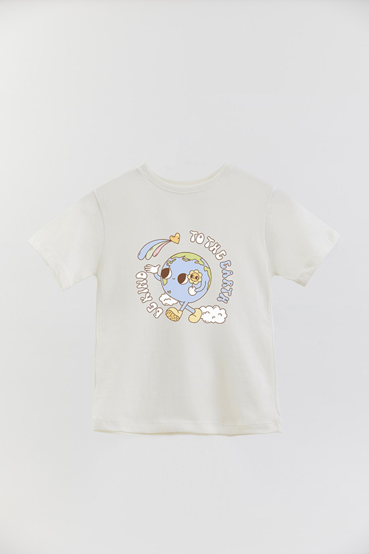 REMERA BASIC GIRL RT BE KIND TO THE EARTH