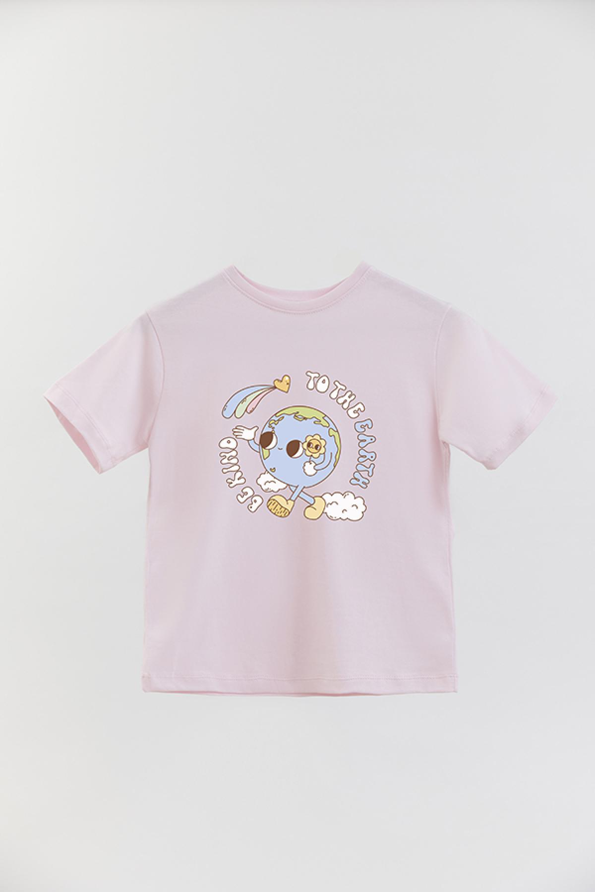 REMERA BASIC GIRL RT BE KIND TO THE EARTH