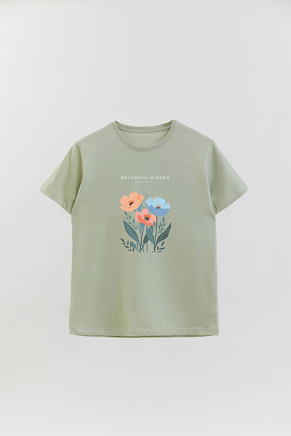 REMERA BASICA ESTAMPADA GARDEN 34